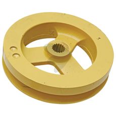 Remskive med tannring for effektiv drift av traktorer og maskiner.