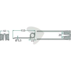 Kemper 153 mm pick-up pinne gir pålitelig innsamling av avling.