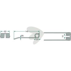 Fjærpinner for pick-up, modell 87005703, sterke og pålitelige.