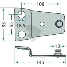 Knivholder 9509561 sikrer stabil knivinstallasjon og effektiv drift.