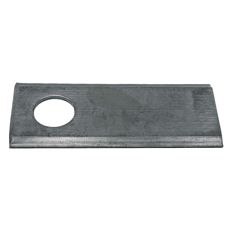 Slåttkniv 98x40 med 19mm hull, modellert for landbruk.