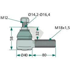 Kuleledd for kniv AZ10851, perfekt for utskifting og reparasjoner.