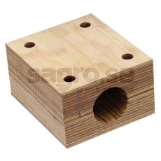 Trelager Ø 38 mm med nylonring, gir ekstra beskyttelse og slitestyrke.