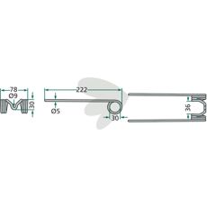 John Deere 222 mm pinne, designet for å maksimere innsamlings-effektiviteten.