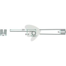 Rett rivepinne creme, effektiv for rett jordbearbeiding og planering.