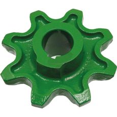 Kjedhjul med 8 tenner, optimalt for raskt og presist arbeid.