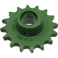 Kjedhjul for korntømming med 16 tenner, sikker og pålitelig funksjon.