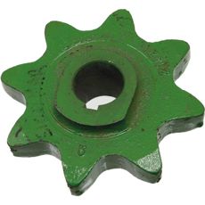 Kjedhjul med 8 tenner, optimal for lette til mellomtunge maskiner.