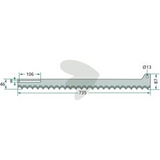Kniv 121956, designet for pålitelig ytelse innen bygg og landbruk.