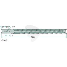 Kniv 24402502, ideell for tøffe kutteoppgaver innen bygg og landbruk.