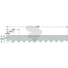 Kniv 23002502, perfekt for presisjon og styrke i landbruket.