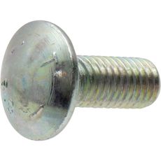 M8 x 20 flat rundskrue, ideell for finmontering innen landbruk- og byggesektoren.