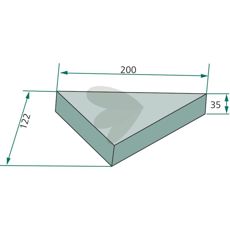 Mellomkniv 70-505 som brukes for presise snitt i ulike maskiner.