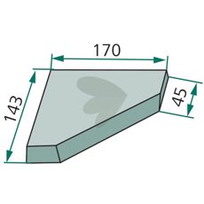 Kniv 70-513, robust design for optimal ytelse i arbeidsoppgaver.