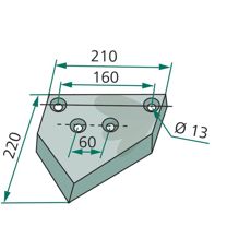 Mellomkniv 100085, perfekt for å sikre høy kvalitet i skjæreyteevne.