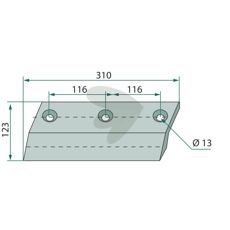 Flere bruksområder med sidekniv 109083R for landskapspleie og skogspleie.