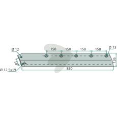 Robust sidekniv 100083R, perfekt for profesjonell bruk innen skogbruk.