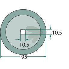Kniv for fôrtralle 70-121, perfekt for effektiv bearbeiding av fôr.