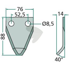 Kniv 45.05.594, designet for holdbarhet og effektivitet.