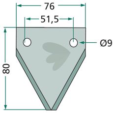 Kniv for fôrvogn 70-143, høyytende for effektivt fôr.