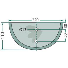 Kniv for fôrvogn 70-156, garanterer presisjon og optimal håndtering av fôr.