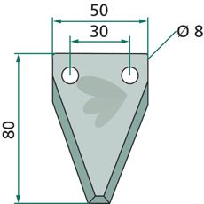 Kniv for fôrvogn modell 70-182, optimal for profesjonell bruk.