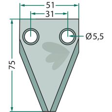 Kniv for fôrvogn modell 70-193, utmerket valg for raskt arbeid.
