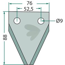 Kniv 70-212 for fôrblandere, optimaliserer fôrets skjæring.