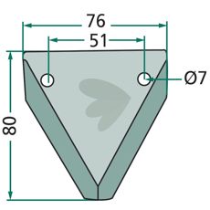 Kniv for fôrblander 70-245, sikrer effektiv og pålitelig fôrproduksjon.