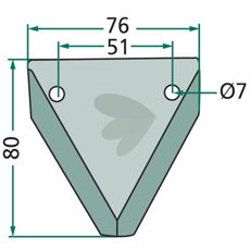 Kniv for fôrblander 70-247, perfekt for å oppnå høy ytelse i maskinen.
