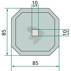Effektiv kniv for fôrblander 70-261, perfekt for å håndtere ulike fôrmaterialer.