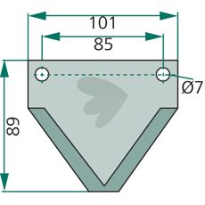 Kniv for fôrvogn, modell 70-270, som gir presisjon og effektivitet ved fôring.