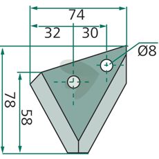 Holdbar kniv for fôrvogn 70-275, perfekt for å få jobben gjort raskt.