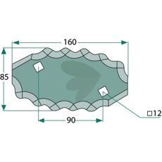 Høyre kniv for fôrvogn, modell 70-293, perfekt for blanding og fôring.