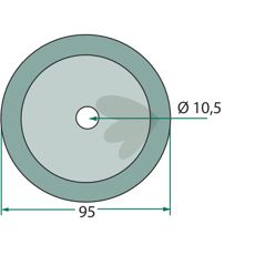 Eurocomp kniv for fôr-mikser med tykkelse mm 5, gir utmerket ytelse.