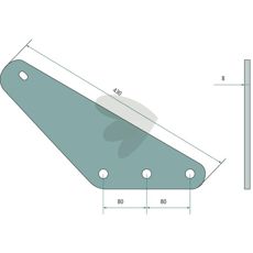 Plate for fôrblandingskniv, et viktig tilbehør for effektiv fôrproduksjon.