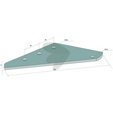 Knivforsterkning som gir ekstra styrke til spesifikke modeller.