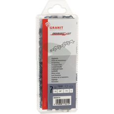 Robust sagkjede med 115 lenker for høy effektivitet og holdbarhet.