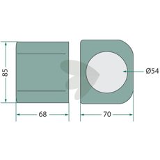 Plastlager 3200.40872, et robust og holdbart lagersystem for en rekke applikasjoner.
