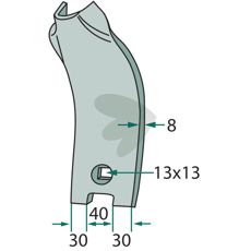 Delta landside og spissdeler for effektive traktoroperasjoner.