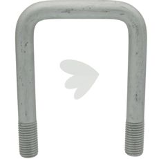 Kraftig M20/90x140 mm bøyleskrue, perfekt for tunge bygninger og konstruksjoner.