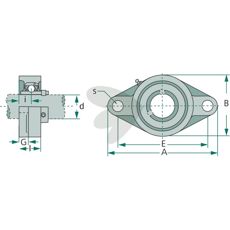 Flenslager 3199352 tilbyr styrke for tunge industrielle anvendelser.