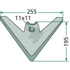 Gåsfotskjær Kompaktor med skrue, ideell for traktorer og gravemaskiner.