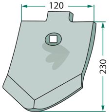 Spiss S 12 D - XL018, en kvalitetskomponent for landbruksutstyr.