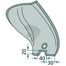 Høyre leddskjær for LBR2, perfekt for presisjonsarbeid og snitt.