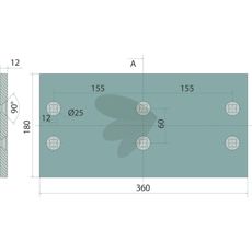 Høy landsside, både høyre og venstre, som passer mange kjøretøy.