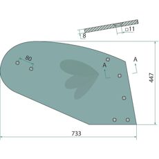 Vendeplate høyre, produkt 3440718, optimaliserer maskinens ytelse.