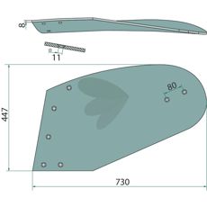 Vendeplate venstre 3440719, perfekt for profesjonell bruk.
