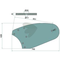 3441031, holdbar vendeskive venstre med lang levetid.