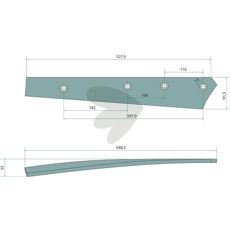 Skinne for gitterplog 3444010, robust og holdbar for avansert bruk.